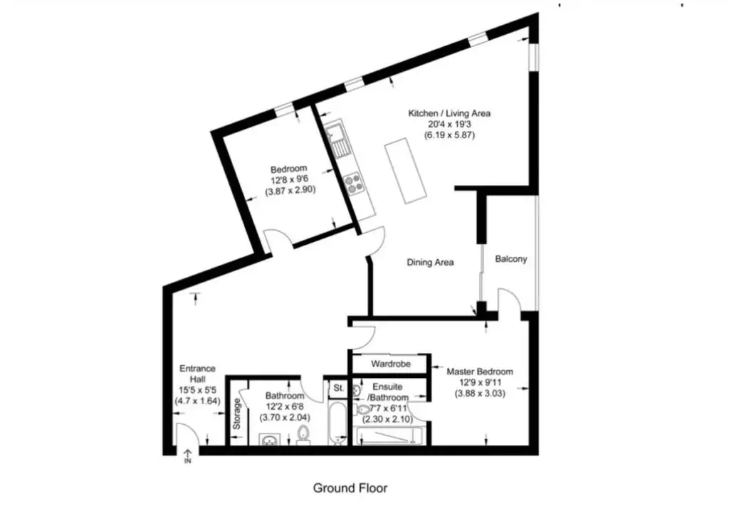 Apartment 3, The Circus Highcross Lane Floor plan